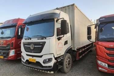 二手东风商用车 天锦KR 245马力 4X2 9.8米厢式载货车(国五) 单桥 东风康明斯二手载货车 黄牌图片