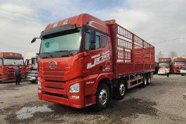 二手青岛解放 JH6重卡 领航版2.0 520马力 8X4 9.4米仓栅式载货车(国六) 前四后八 锡柴二手载货车 黄牌