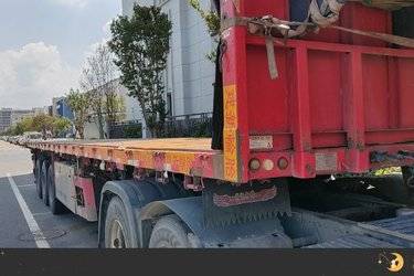 二手13.00米x2.55米 3轴 栏板式半挂车