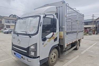 二手陕汽商用车 德龙G1 标准版 155马力 4.15米单排仓栅式轻卡(国六) 单桥 云内动力二手载货车 蓝牌