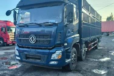 二手东风商用车 天龙KL 290马力 6X2 9.6米仓栅式载货车(国六) 前四后四 东风康明斯二手载货车 黄牌