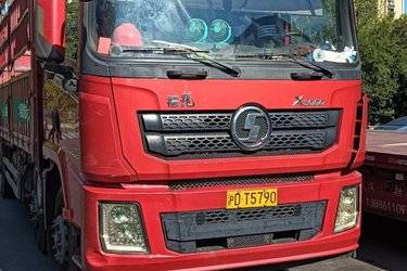 二手陕汽商用车 轩德X3重卡 复合版 385马力 8X4 9.5米仓栅式载货车(国五) 前四后八 潍柴二手载货车 黄牌