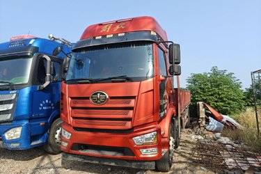 二手一汽解放 J6L中卡 精英版 320马力 6X2 7.2米栏板载货车(国六)(高顶)(速比4.444)(国六) 前四后四 锡柴二手载货车 黄牌
