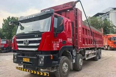 二手上汽红岩 杰狮C6 重载版 520马力 8X4 8.5米自卸车(国六) 前四后八 上菲红二手自卸车 黄牌
