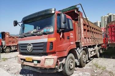 二手福田 欧曼ETX 6系重卡 300马力 8X4 7.2米自卸车(国五) 前四后八 康明斯二手自卸车 黄牌图片