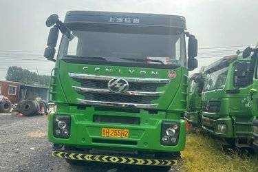 二手上汽红岩 杰狮C6 重载版 460马力 8X4 6.5米自卸车(国六) 前四后八 上菲红二手自卸车 黄牌图片