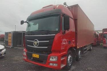 二手福田 欧曼GTL 6系重卡 280马力 6X2 9.6米厢式载货车(国五) 前四后四 福田康明斯二手载货车 黄牌图片