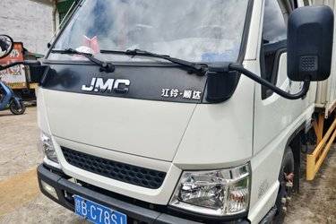 二手江铃 新顺达 116马力 3.7米单排厢式轻卡(国五) 单桥 江铃二手载货车 蓝牌图片