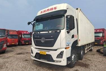 二手东风商用车 天龙KL 舒适版 300马力 6X2 9.6米厢式载货车(国六) 前四后四 雷诺二手载货车 黄牌