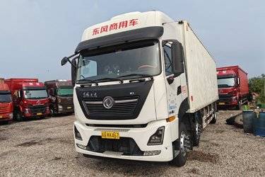 二手东风商用车 天龙KL 舒适版 300马力 6X2 9.6米厢式载货车(国六) 前四后四 雷诺二手载货车 黄牌