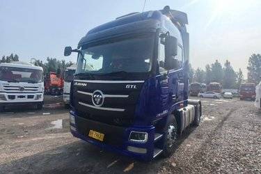 二手福田 欧曼GTL 6系重卡 460马力 4X2 AMT自动挡牵引车(国五) 单桥 曼二手牵引车 黄牌图片