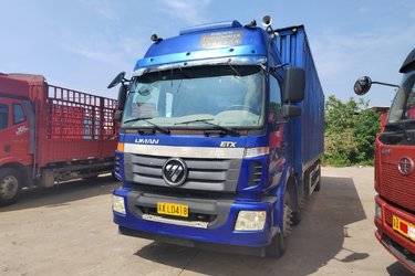 二手福田 欧曼ETX 5系重卡 245马力 6X2 8.6米厢式载货车(440后桥)(国五) 前四后四 福田康明斯二手载货车 黄牌图片