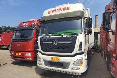 二手东风商用车 天龙VL重卡 292马力 6X2 9.6米厢式载货车(国五) 前四后四 雷诺二手载货车 黄牌