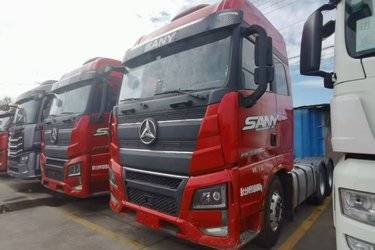 二手三一集团 王道395 380马力 6X4牵引车(国六) 双驱 大柴二手牵引车 黄牌图片