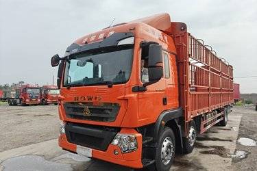 二手中国重汽 HOWO TX 350马力 6X2 7.8米仓栅式载货车(国六)(速比3.7)(国六) 前四后四 曼二手载货车 黄牌