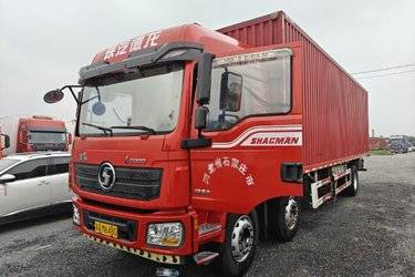 二手陕汽重卡 德龙L3000 300马力 6X2 9.7米厢式载货车(国五) 前四后四 潍柴二手载货车 黄牌