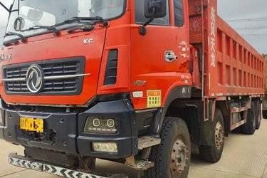 二手东风商用车 天龙KC重卡 560马力 8X4 8.2米自卸车(国五) 前四后八 雷诺二手自卸车 黄牌图片