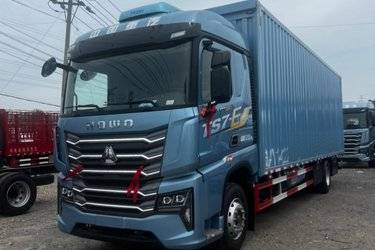 二手重汽豪沃 HOWO TS7 经典版 6.9L柴油 290马力 4X2 中国重汽10档 9.6米厢式载货车(国六) 单桥 曼二手载货车 黄牌