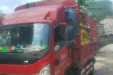 二手现代商用车 泓图500 170马力 4.165米单排仓栅式轻卡(国五) 单桥 云内动力二手载货车 蓝牌图片