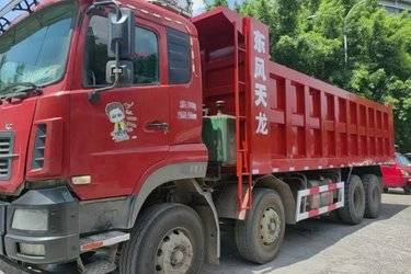 二手东风商用车 天龙KC重卡 350马力 8X4 7.2米自卸车(国五) 前四后八 东风二手自卸车 黄牌