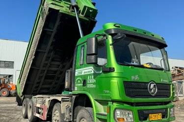 二手陕汽重卡 德龙L3000 300马力 8X4 6.2米自卸车(国五) 前四后八 潍柴二手自卸车 黄牌
