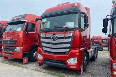 二手福田 欧曼EST 580马力 6X4 自动挡牵引车(国六) 双驱 福田康明斯二手牵引车 黄牌