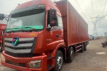 二手福田 欧曼新ETX 6系重卡 280马力 6X2 8.6米翼开启厢式载货车(国五) 前四后四 福田康明斯二手载货车 黄牌