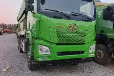 二手青岛解放 JH6重卡 375马力 6X4 5.8米自卸车(国五) 后八轮 潍柴二手自卸车 黄牌