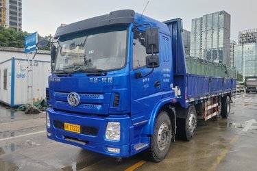 二手三环十通 昊龙 270马力 8X2 8米栏板载货车(国五) 前四后六 玉柴二手载货车 黄牌