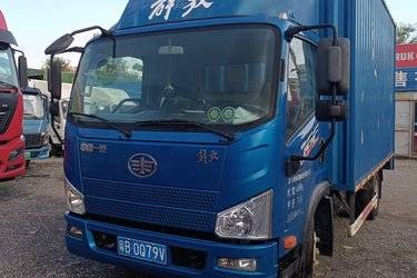 二手解放 J6F 130马力 4.16米单排厢式轻卡(国五) 单桥 锡柴二手载货车 蓝牌图片