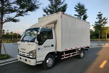 二手庆铃 五十铃100P 98马力 4.25米单排厢式轻卡(国五) 单桥 庆铃五十铃二手载货车 蓝牌图片