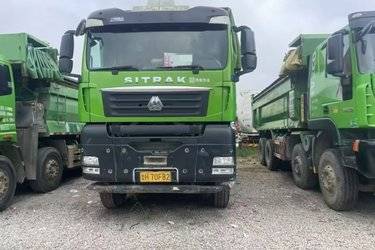 二手中国重汽 汕德卡SITRAK G7H重卡 440马力 8X4 6.5米自卸车(国五) 前四后八 曼二手自卸车 黄牌图片