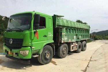 二手东风商用车 天锦重卡 280马力 8X4 6.2米自卸车(国五) 前四后八 玉柴二手自卸车 黄牌图片