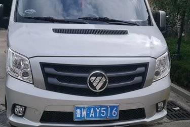 二手福田商务车 图雅诺 177马力 2.8T柴油 9座 长轴中顶客车(国六)二手封闭货车后驱图片