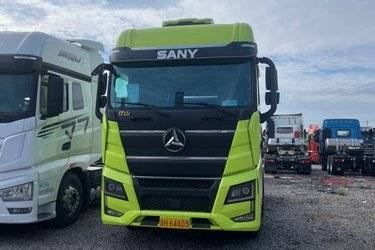 二手三一集团 江山·英雄版 585马力 6X4 AMT自动挡牵引车(国六) 双驱 昆山三一动力二手牵引车 黄牌图片