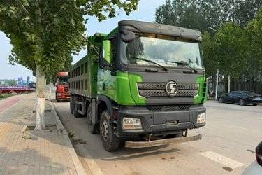 二手陕汽重卡 德龙X3000 公路标准版 430马力 8X4 7.6米自卸车(法士特13挡)(国六) 前四后八 潍柴二手自卸车 黄牌图片