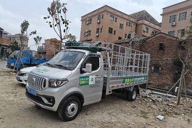 二手长安凯程 神骐T30 1.6L 舒适型 122马力 汽油 3.6米单排仓栅式微卡(国六) 单桥 东安二手载货车 蓝牌图片