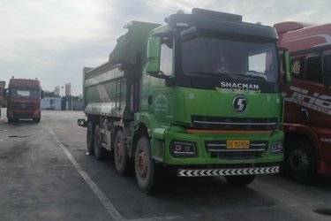 二手陕汽康明斯 轩德翼3 加强版 385马力 8X4 5.8米自卸车(国五) 前四后八 西安康明斯二手自卸车 黄牌图片
