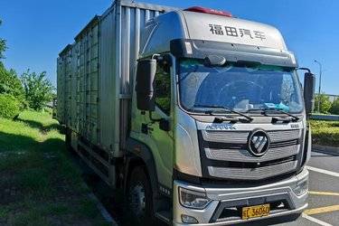 二手福田 欧航R系 240马力 4X2 9.78米厢式载货车(国六) 单桥 福田康明斯二手载货车 黄牌