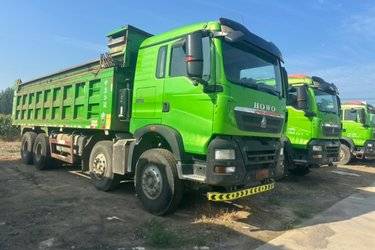 二手中国重汽 HOWO TX重卡 400马力 8X4 7.6米自卸车(国五) 前四后八 潍柴二手自卸车 黄牌