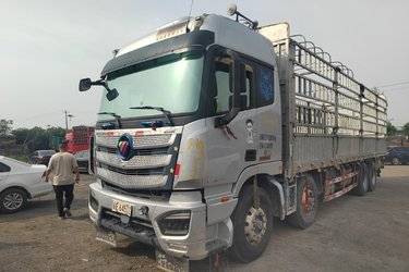 二手福田 欧曼EST 9系重卡 460马力 8X4 9.53米仓栅式载货车(国五) 前四后八 福田康明斯二手载货车 黄牌