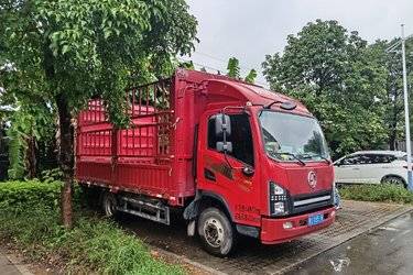 二手陕汽商用车 德龙G1 137马力 4.18米单排仓栅式轻卡(国六) 单桥 云内动力二手载货车 蓝牌图片