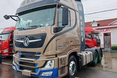 二手东风商用车 天龙旗舰KX 600马力 6X4牵引车(国六) 双驱 东风康明斯二手牵引车 黄牌图片