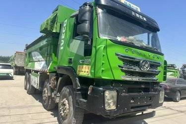 二手上汽红岩 杰狮重卡 430马力 8X4 6.5米自卸车(国五) 前四后八 上菲红二手自卸车 黄牌图片