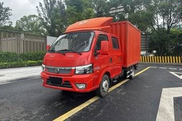 二手东风途逸 T5 2.3L 95马力 2.99米双排厢式小卡(国六) 单桥 全柴二手载货车 蓝牌图片