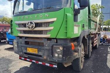 二手上汽红岩 杰狮重卡350马力 6X4 5.8米自卸车(国五) 后八轮 潍柴二手自卸车 黄牌图片