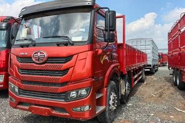 二手青岛解放 龙VH 220马力 6X2 9.65米栏板载货车(国五) 前四后四 潍柴二手载货车 黄牌