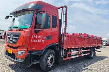 二手东风商用车 天锦KR 绿通版 230马力 4X2 5.2米栏板载货车(国五) 单桥 康明斯二手载货车 黄牌图片