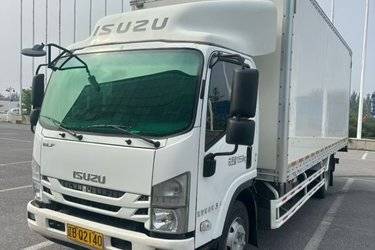 二手庆铃 五十铃700P 189马力 6.05米单排厢式载货车(国六) 单桥 庆铃五十铃二手载货车 黄牌