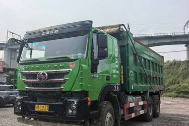 二手上汽红岩 杰狮H6 重载版 480马力 6X4 6.2米自卸车(国六) 后八轮 上菲红二手自卸车 黄牌